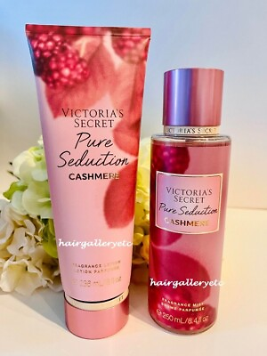 #ad #ad Victoria#x27;s Secret Pure Seduction Cashmere Fragrance Body Mist amp; Lotion Set $29.99