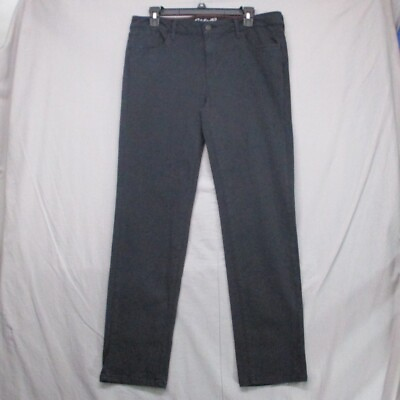 #ad Eddie Bauer Slightly Curvy Straight Leg Jeans Black Women Size 14 $17.99