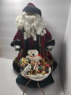 #ad Santa Claus 17quot; With Bag of Toys $10.00