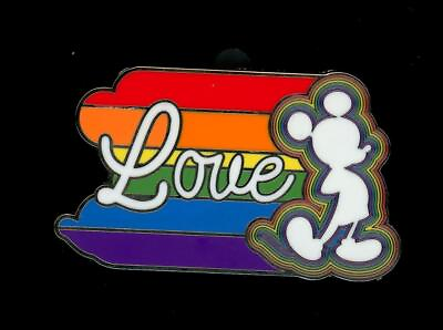 #ad Mickey Mouse Rainbow 2020 Love Silhouette Disney Pin 140073 $10.95