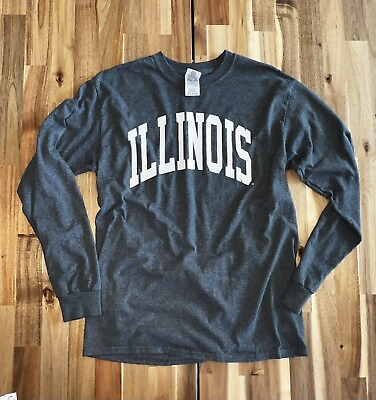 #ad University of Illinois • Classic ILLINOIS LONG SLEEVE • Unisex Size Medium $13.50