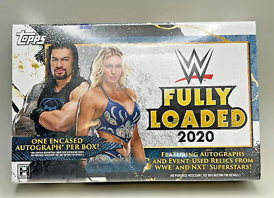 #ad 2020 Topps WWE Fully Loaded Factory Sealed Box One Encased Autograph Card $119.00