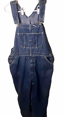 #ad Sears Roebucks Overalls Vintage Farmer Carpenter Jeans Union Made USA 40x32 $21.00