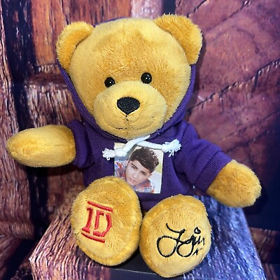 #ad One Direction 1D Plush Teddy Bear Zayn Malik Purple Hoodie i star Collectible $21.85