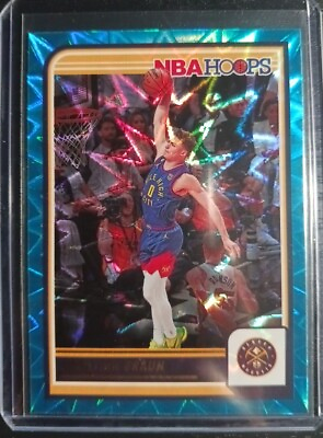 #ad 2023 24 NBA Hoops Christian Braun #154 Teal Explosion SP Second Year $6.00