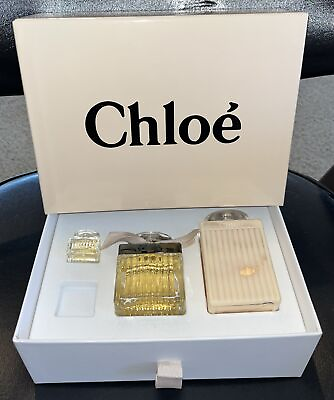 #ad #ad 3 pc Gift Box Set Chloe Parfum 75ml EDP amp; Body Lotion MADE in FRANCE Very Rare $159.99