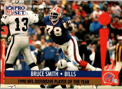 #ad 1991 Pro Set #6 Bruce Smith $1.75