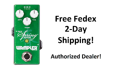 #ad New Wampler Mini Faux Spring Reverb Guitar Effects Pedal $149.97