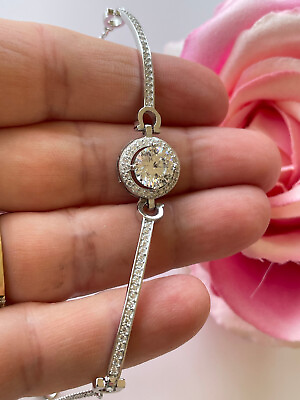 #ad New Mom Diamond Solitaire Bracelet Infinity Diamond Jewellery Mother Christmas $299.00