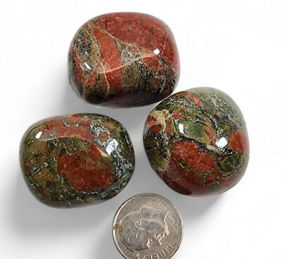 #ad Unakite Polished Stones Brazil 67.7 grams $5.99