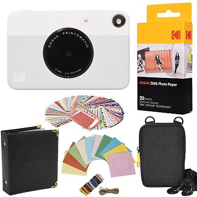 #ad Kodak Printomatic Instant Camera Grey Gift Bundle Zink Paper 20 Sheets $166.89