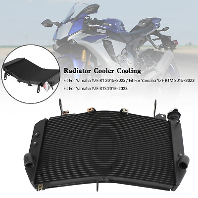 #ad Aluminium Engine Radiator Cooler Cooling For Yamaha YZF R1 R1M R1S 2015 2023 $253.64