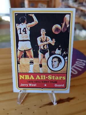 #ad 1973 74 Topps Jerry West #100 All Star Los Angeles HOF Logo Legend Lakers $10.00