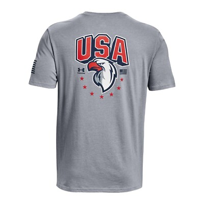 #ad Under Armour 1379220 Men#x27;s UA Freedom USA Eagle T Shirt Short Sleeve Tee $26.99