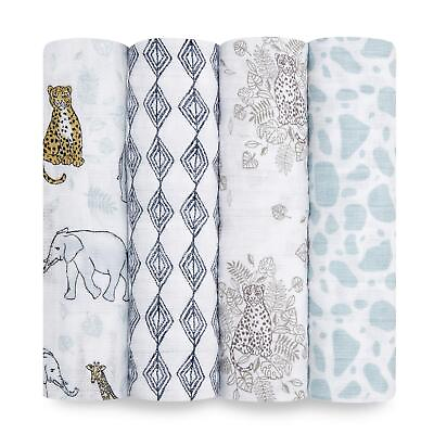#ad aden anais Classic Muslin Swaddle Set 4 Pack Jungle Toile $45.59
