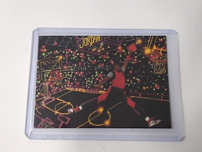 1989 90 Michael Air Jordan Neon Jumpman Promo Chicago Bulls Oddball Broder $6.00