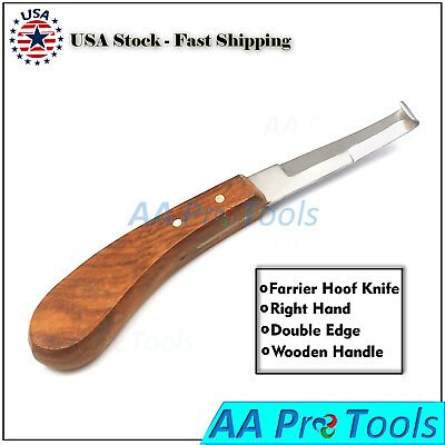 #ad Hoof Knife Right Hand Wide Farrier For Cattle Goat Equine Horse $7.20