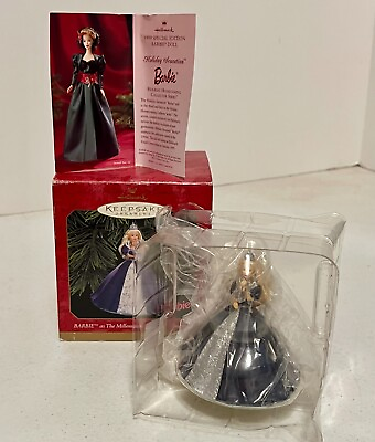 #ad Hallmark 1999 Barbie As The Millennium Princess Keepsake Christmas Ornament NEW $7.99