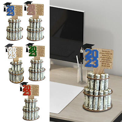 #ad 2023 Graduation Gift Money Holder DIY Double Layer Cash Holders with 25 Holes $10.79