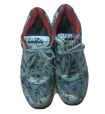 #ad Diadora N9000 Sneakers Men Size 13 Heritage Avio Aqua Blue Camoflauge Low $129.99