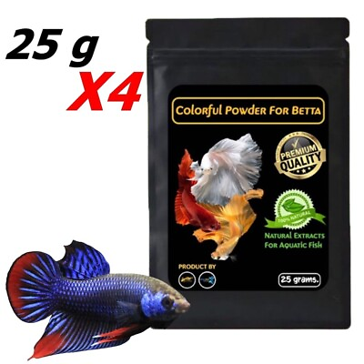 #ad 4X Indian Almond Catappa Leaves Colorful Powder for Betta Aquarium Healthy Care $79.89