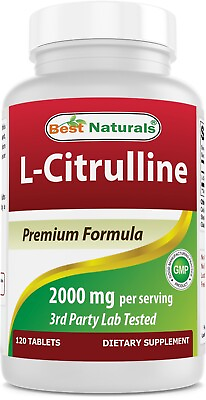 #ad Best Naturals L Citrulline 2000mg Serving Non GMO Gluten Free 120 Tablets $15.99