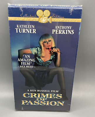 #ad VHS Crimes of Passion Collector’s Edition Gold Series Kathleen Turner Sealed $13.00