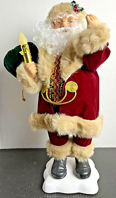 #ad 24” Santa Claus Heirloom Series Upscale Animation Lights Up and Moves Christmas $149.99