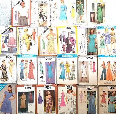 #ad Vintage Sewing Patterns Dresses Gowns 60s 70s 80s U PICK Lot # 38 $9.99