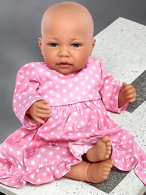 #ad Reborn Doll Clothes Pink Star Nightgown Fits Reborn Dolls 18 20” $19.99