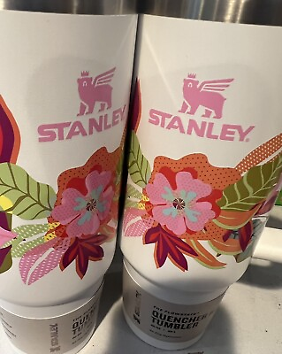 #ad Stanley Mothers Day 30 Oz Frost Tropic White Tumbler New Authentic IN HAND $64.99
