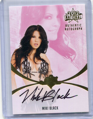 #ad MIKI BLACK 2012 BenchWarmer National Authentic Autograph $4.01