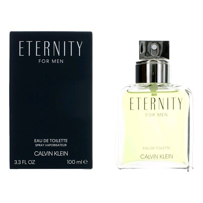 #ad Eternity by Calvin Klein 3.3 oz EDT Spray for Men $36.22
