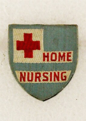 #ad Red Cross: Home Nursing cloth pin WWII era $21.95