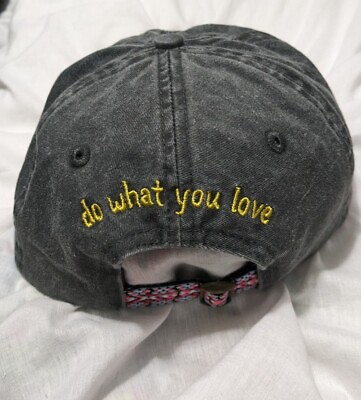 #ad NWOT DO WHAT YOU LOVE Adult Gray Adjustable Baseball Cap Hat $6.99