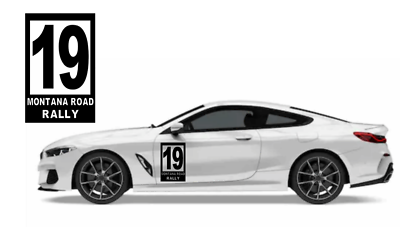 #ad Custom Door Track Racer Race Racing Rally Sport Car Number Vinyl Decal Sticker $15.95