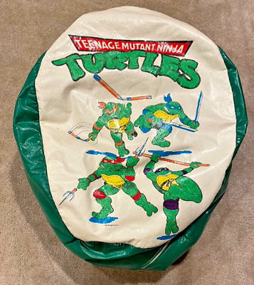 #ad Vintage Mutant Ninja Turtles 1990 Bean Bag chair Mirage Studios TMNT $62.25