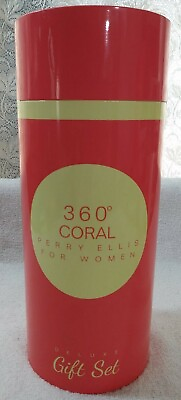 #ad NEW 360 CORAL PERRY ELLIS 3 Piece For Women DELUXE GIFT SET $39.89