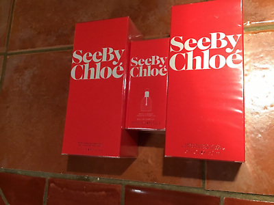 #ad SEE by CHLOE Set Eau de Parfum 5oz Lotion 5oz Shower Gel New Sealed 3 Pc. $150.00
