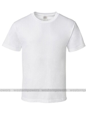 #ad White Adult Mens Heavy 100% Cotton Short Sleeve T Shirt Cotton Tee S M L XL $9.63
