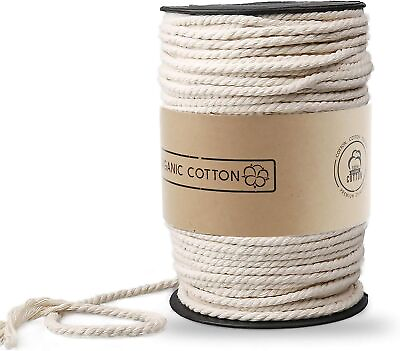 #ad 100M Cotton Rope Macrame 5mm Cord Twisted Braided String Dream Catcher Crafts $8.99