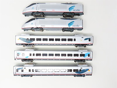 #ad HO Bachmann Spectrum 01204 AMTK Amtrak Acela Express Electric Train Set w DCC $329.99