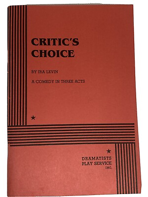 #ad Critic#x27;s Choice comedy stage script Ira Levin ppbk 1962 Dramatists Play Svc $21.61