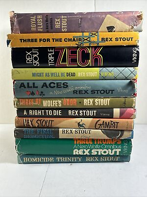 #ad Rex Stout Super bundle Lot Of 11 Books Books Listed In Details Book Club Vintage $207.99