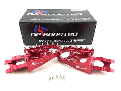 #ad FITS 01 18 Honda CRF150 CRF250 CRF450 Foot pegs Footrests WIDE Anodized Billet $69.95