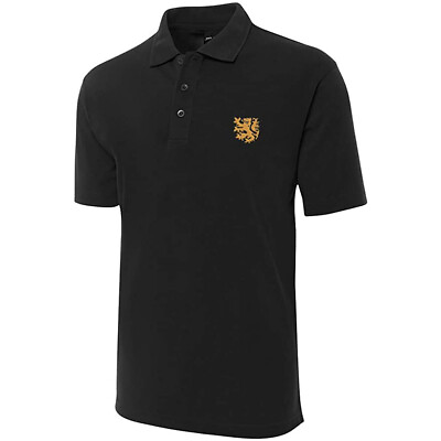 #ad Polo for Netherlands Lion Embroidered Short Sleeve Polo Shirts Men#x27;s Polo Shirt $23.99
