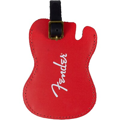 #ad Fender Guitar Leather Luggage Tag $12.99