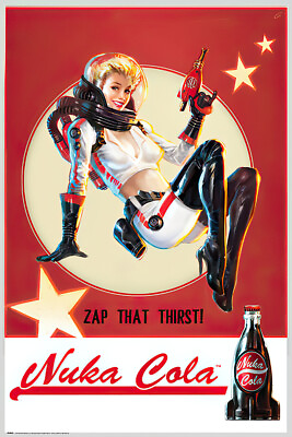 #ad Fallout 4 Gaming Poster Print Nuka Cola Girl Size: 24quot; X 36quot; $12.99