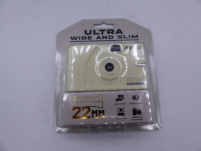 #ad RETO ULTRA WIDE AND SLIM 22MM POINT AND SHOOT DAYLIGHT FILM CAMERA CREAM $34.99