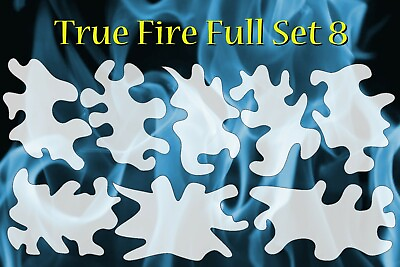 #ad airbrush stencil Flame Template 8 Large Fire Stencils Spray Vision $22.00